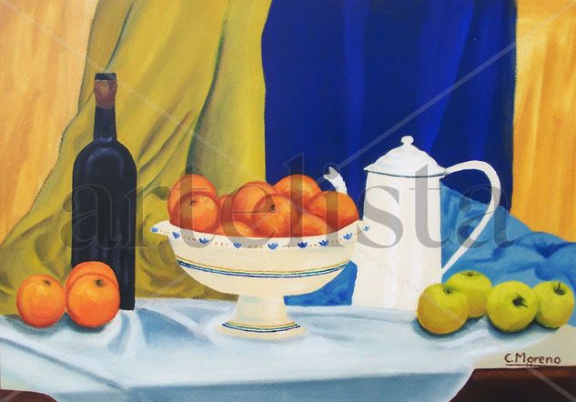 Bodegón de frutas Oil Canvas Still Life Paintings