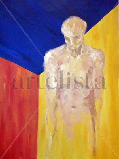 Identity Oil Textile Figure Painting