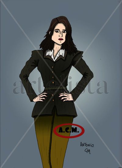 AGENTE-(Peggy Carter) Lápiz