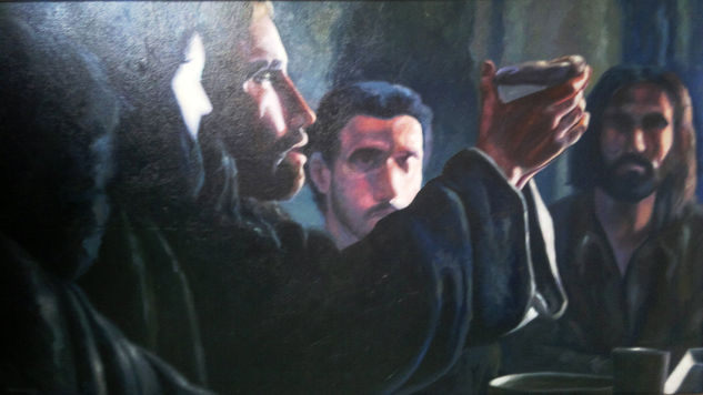 ULTIMA CENA Oil Canvas Portrait