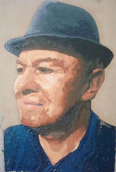 ROSTRO DE ANCIANO 25 Oil Panel Portrait