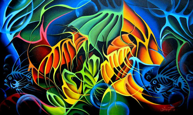 Coral II Oil Canvas Animals