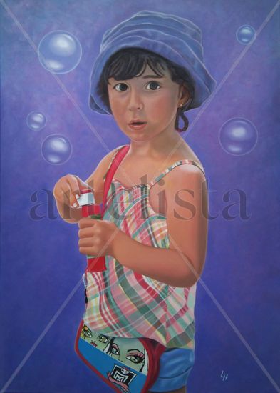 Cynthia Oil Canvas Portrait