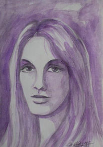 Retrato en violeta