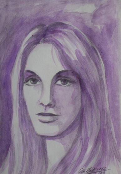 RETRATO EN VIOLETA