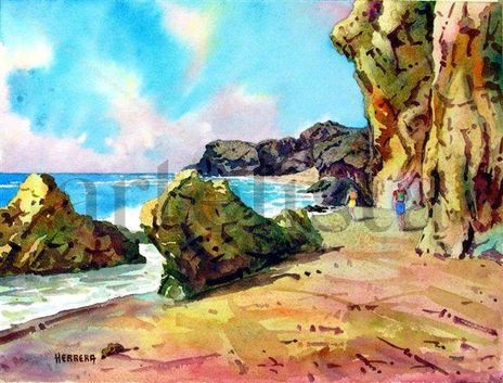 Llegando a Cala del...
