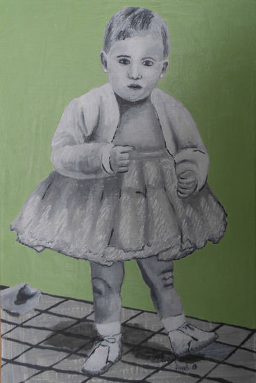 MINICUADROS INFANCIA-4 Acrylic Canvas Figure Painting