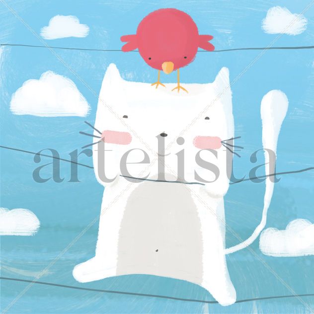 Gatito y pollito