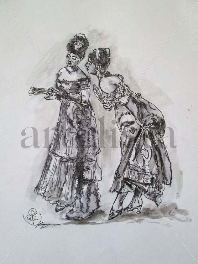 Fortuny en blanco y negro