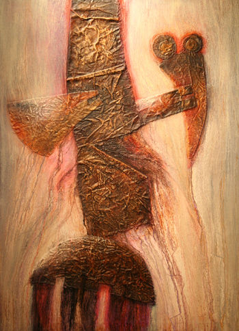 "Totem" Media Mixta Lienzo Otros