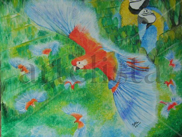 Alzando vuelo  -  Taking off Acrylic Canvas Animals