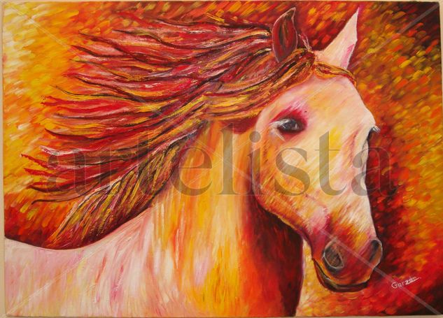 caballo Oil Canvas Animals