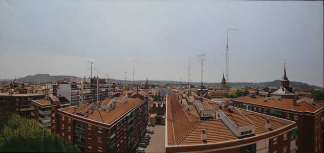 Panorámica de Alcalá de Henares Oil Canvas Landscaping