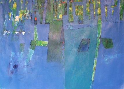 Paisaje azul