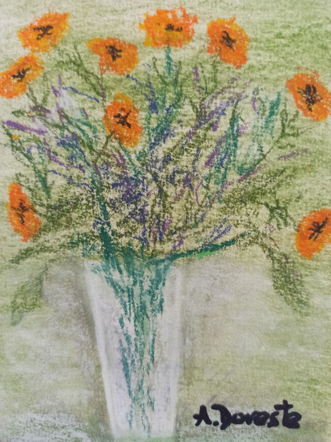 Jarrón con flores