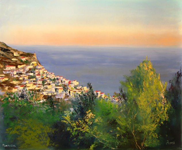 Sesimbra Oil Canvas Marine Painting