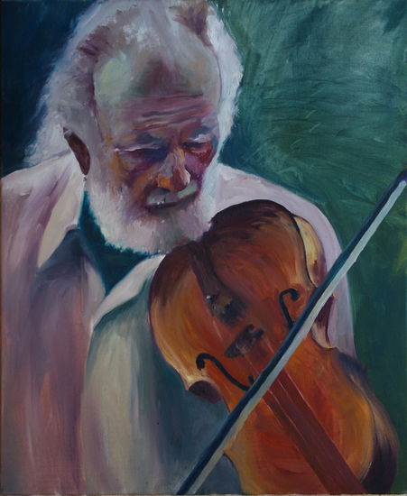 Violinista Oil Canvas Figure Painting