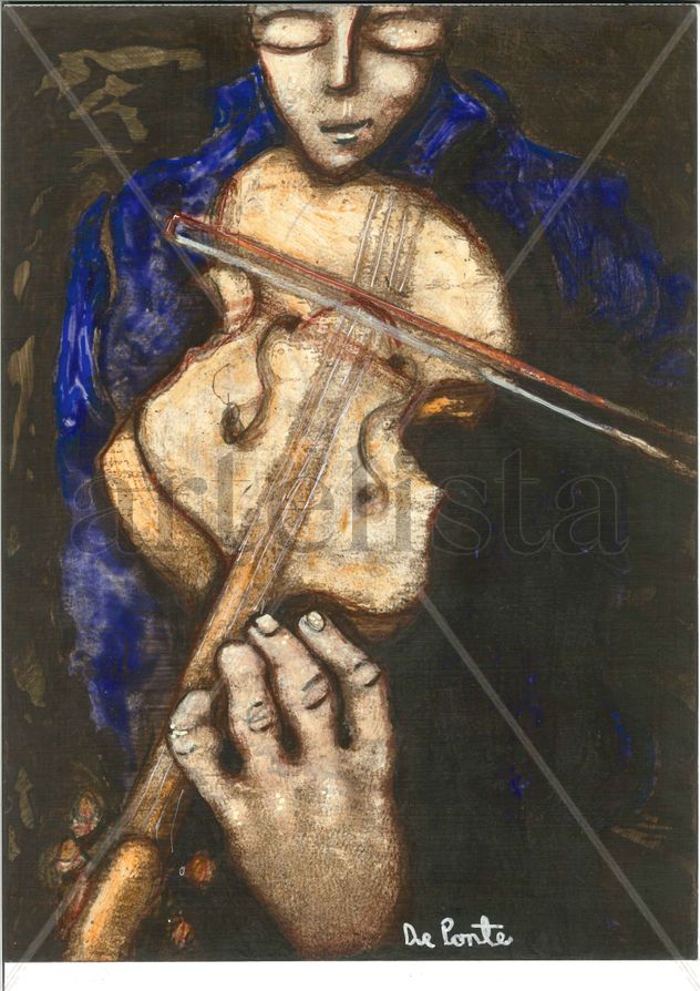 violinista azul