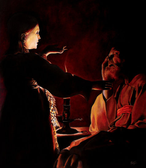 el sueño de san José (réplica) Oil Canvas Figure Painting