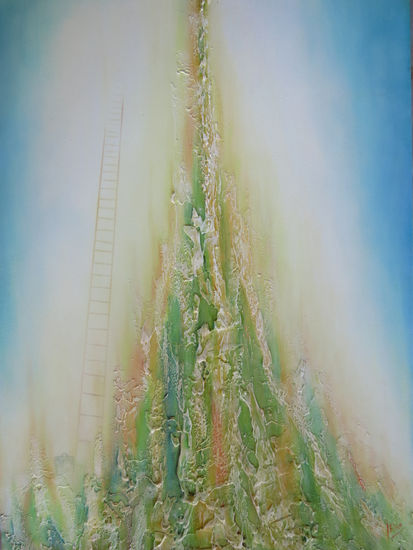 escalera ala livertad Oil Canvas Landscaping