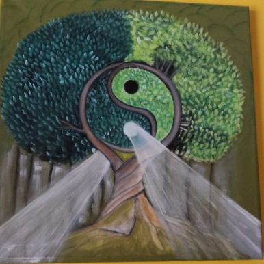 Mandala árbol ying...