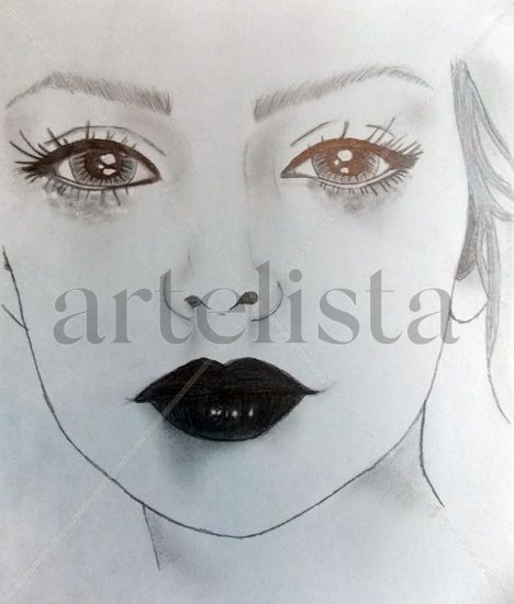 Sad Girl Carboncillo