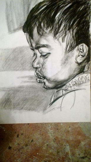 sad boy Charcoal