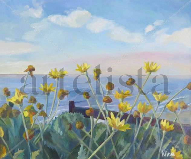 Horizonte Maitencillo, oleo sobre tela, 46x55 cm