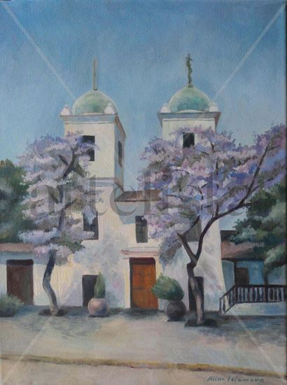 Iglesia Los Dominicos. Oleo sobre tela, 40x30 cm Óleo Tela Paisaje