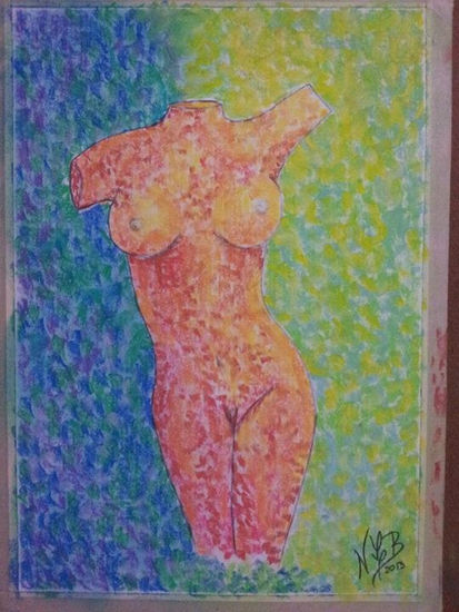 Venus Pastel Paper Figure Painting