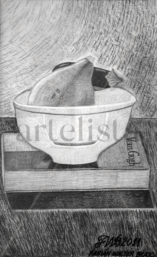 Naturaleza muerta con libro de Van Gogh (Still life with book by Van Gogh)