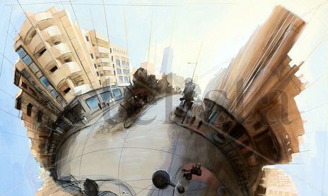 Stereographic landscape