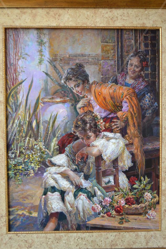 MUJERES CON MANTÓN