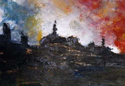 catedral nº2 Oil Panel Landscaping