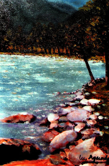 NACIMIENTO DEL GANGES Acrylic Canvas Landscaping