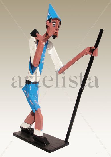 El peregrino Wood Figurative