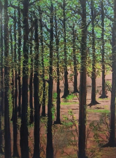 Pinar de Tamadaba Pastel Paper Landscaping