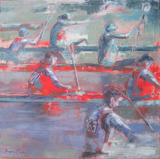 Regata de kayaks Oil Canvas Sports