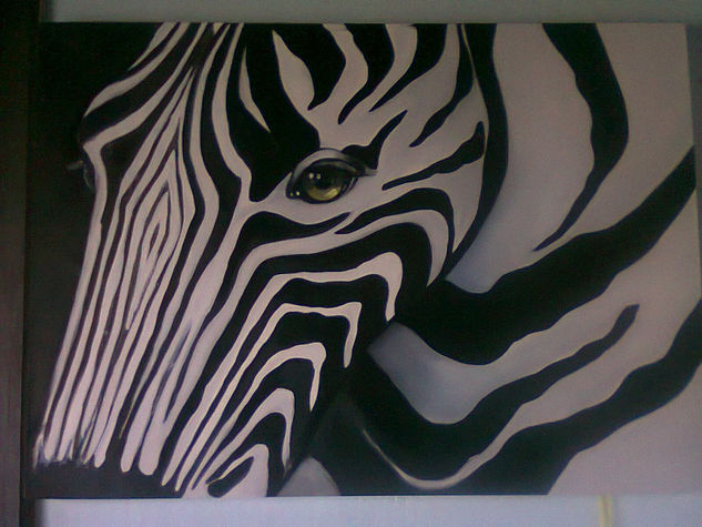 Zebra Oil Canvas Animals