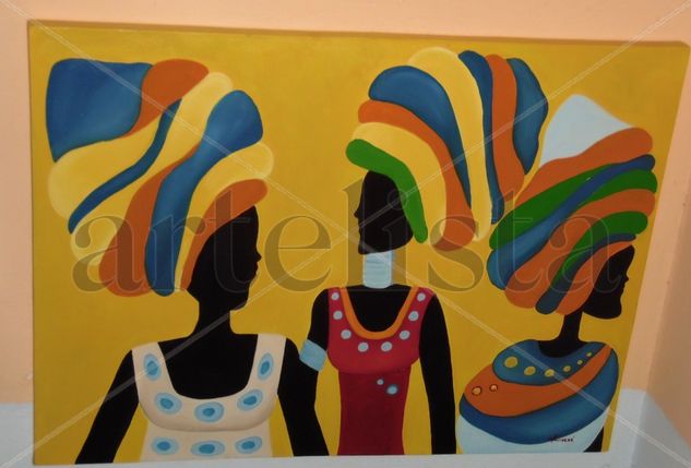 Africanas Oil Canvas Figure Painting