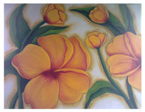 Flores en relieve