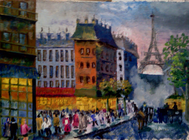 Paris Óleo Lienzo Paisaje