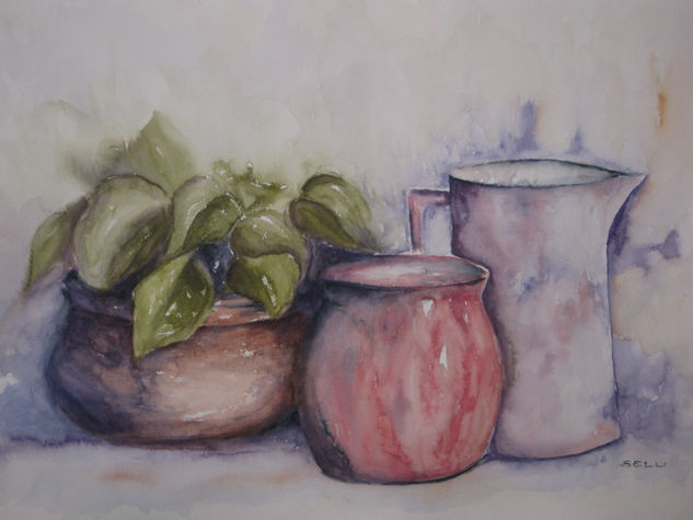 BODEGON 1 Watercolour Paper Still Life Paintings