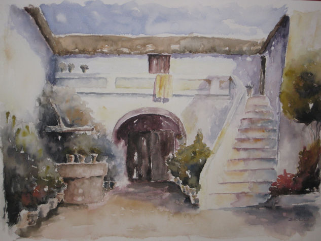 PATIO ANDALUZ Watercolour Paper Landscaping