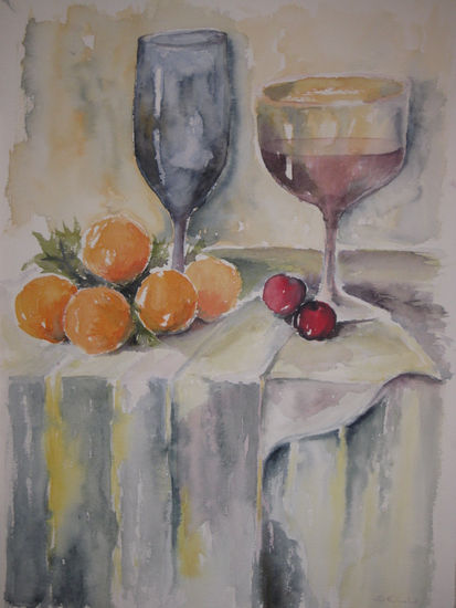 BODEGON 2 Watercolour Paper Still Life Paintings