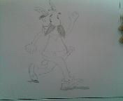 Asterix caminando Pencil