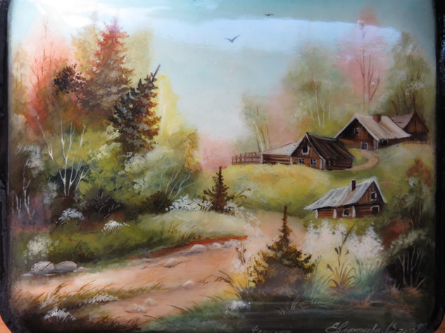 spring village, aldea en primavera.