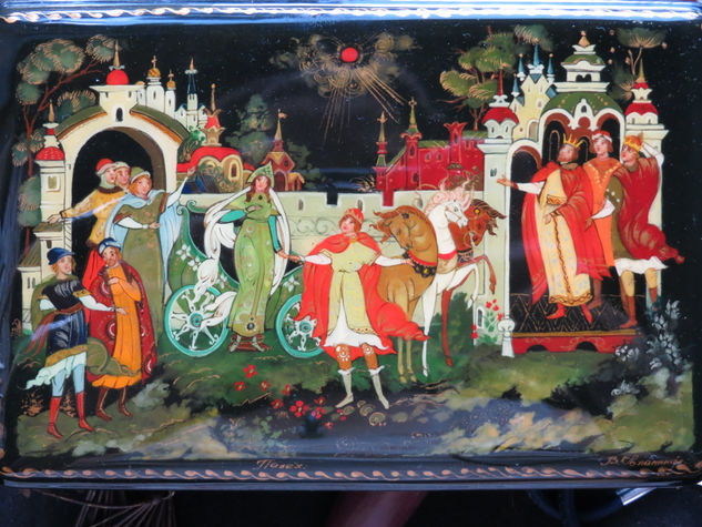 Russian fairy tale, Cuento de adas ruso. Others Panel Figure Painting