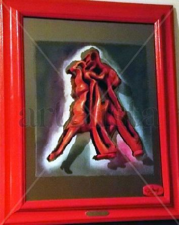 TINTA ROJA Wood Figurative