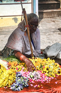 Flores en Varanasi